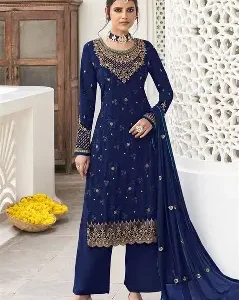 Stitched Cotton 3 Piece Salwar Suite
